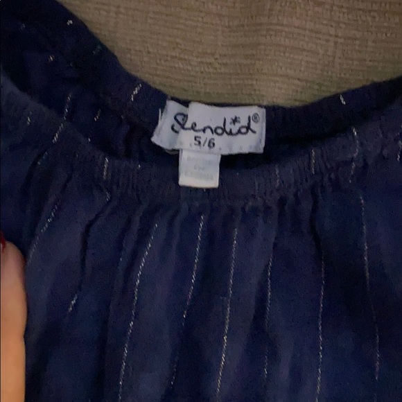 Splendid girls navy romper 5/6 - Picture 3 of 6